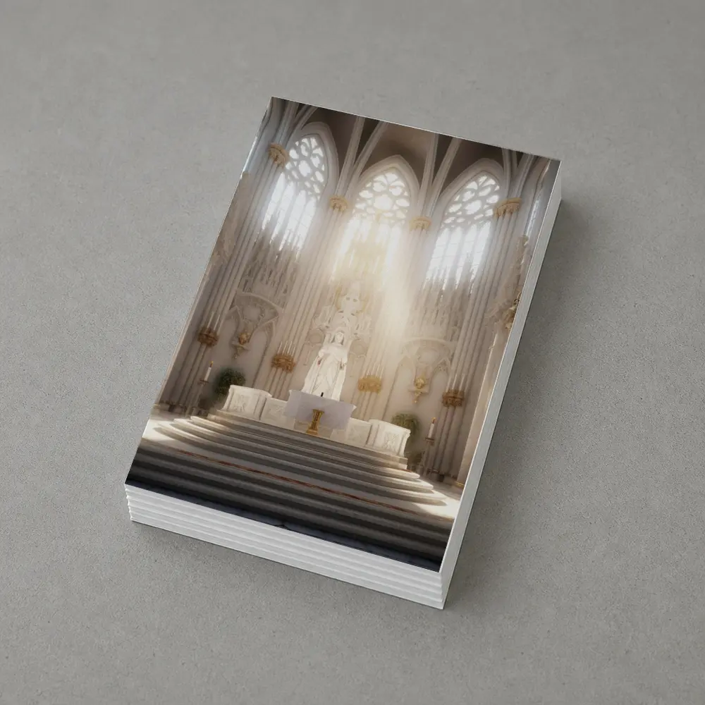 Gothic Cathedral Altar Divine Light Interior – Postcards