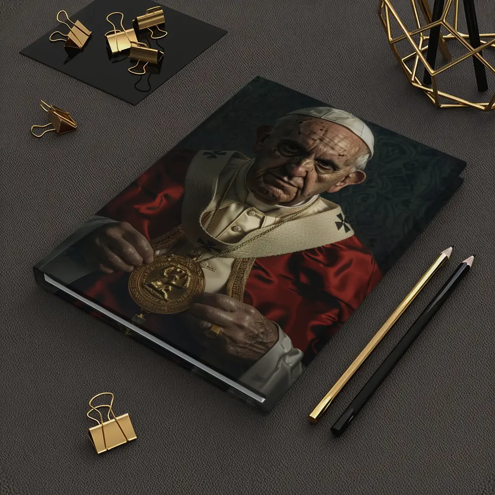 Catholic Pope Portrait Red Ceremonial Robes – Notebooks