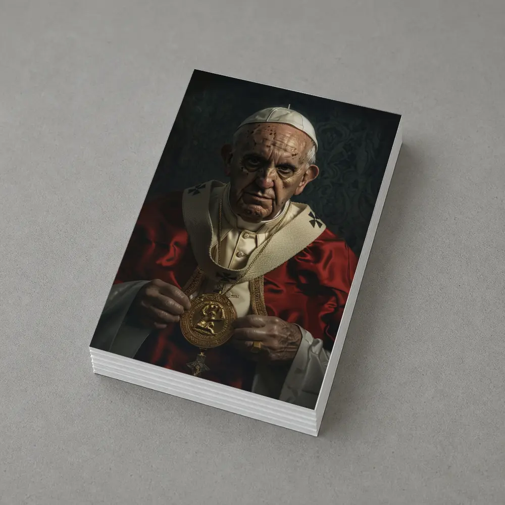 Catholic Pope Portrait Red Ceremonial Robes – Postcards