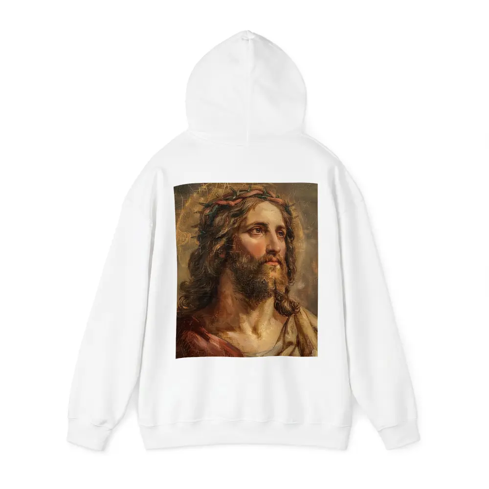 Jesus Christ Crown of Thorns Old Painting – Hoodies