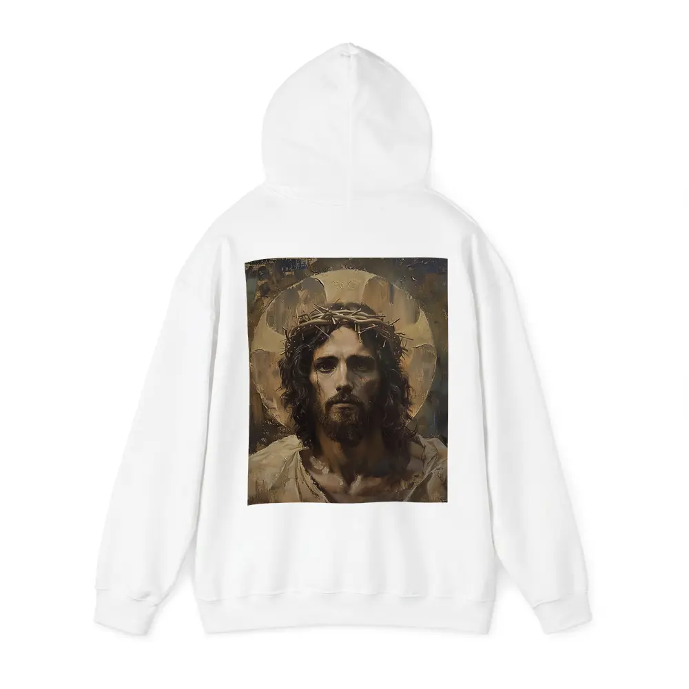 Jesus Crown of Thorns Oil Painting Portrait – Hoodies