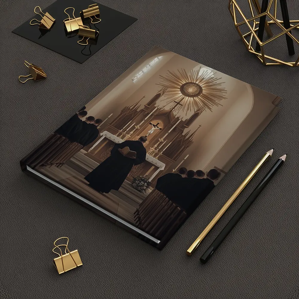 Catholic Priest Mass Ceremony Church Interior – Notebooks