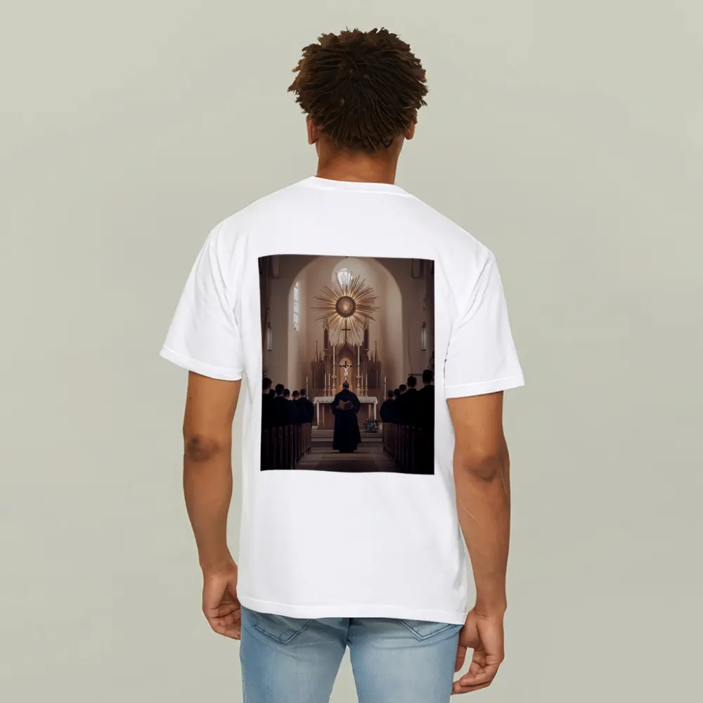 Catholic Priest Mass Ceremony Church Interior – T-Shirts