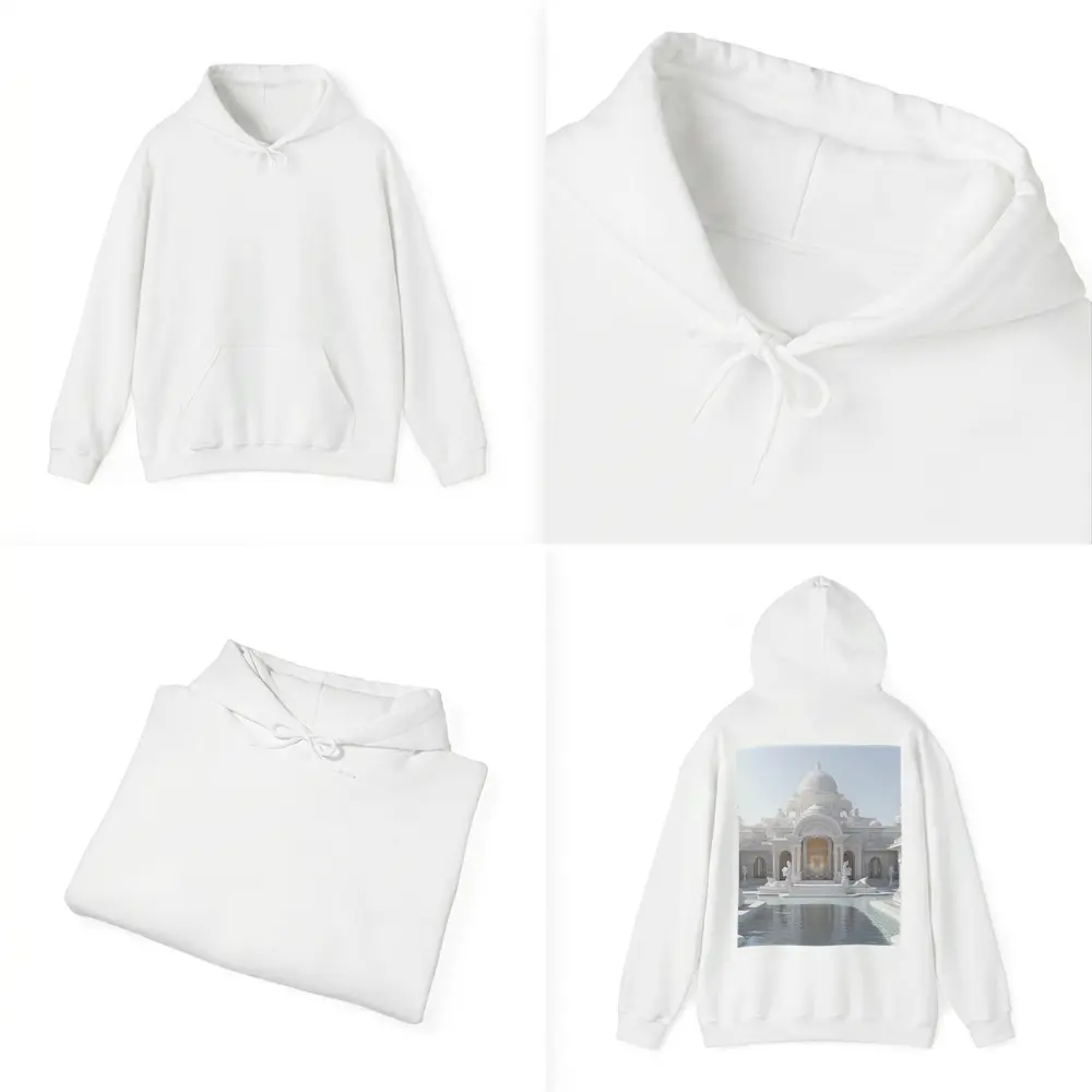 White Marble Indian Palace Reflection Pool – Hoodies