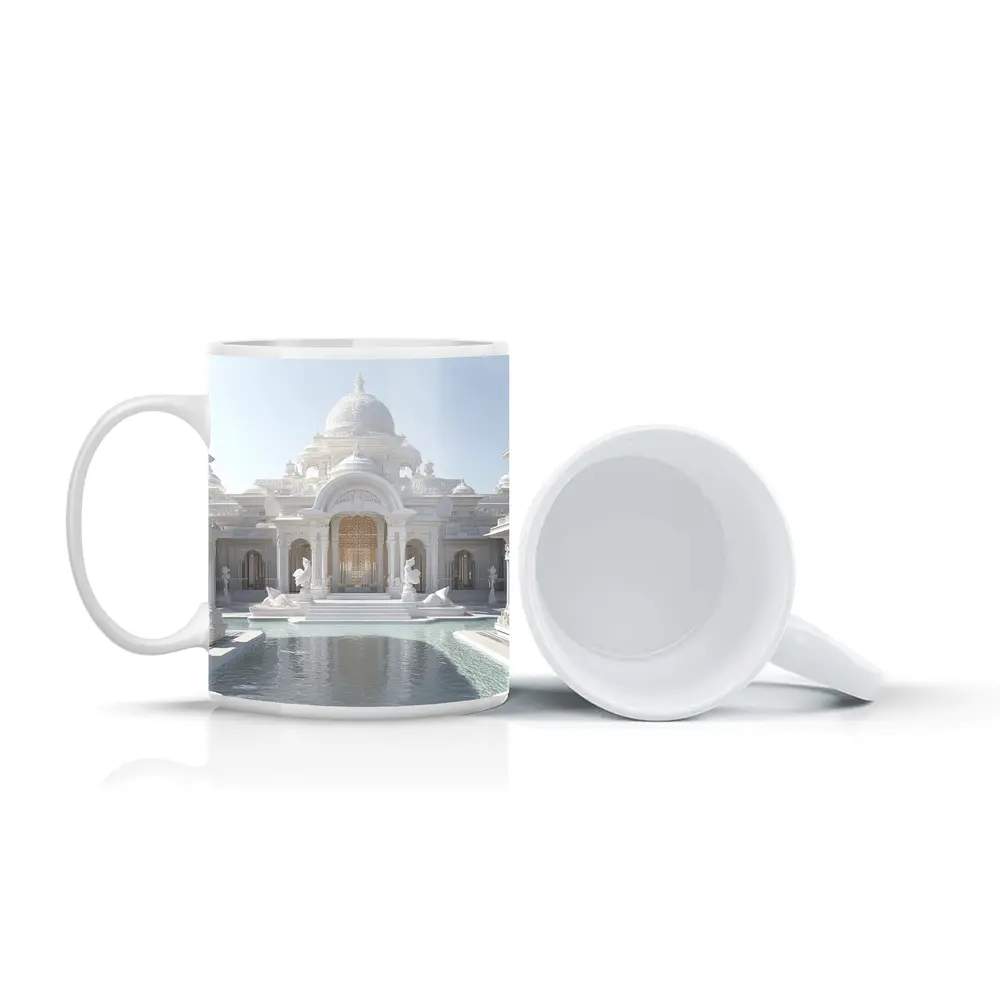 White Marble Indian Palace Reflection Pool – Mugs