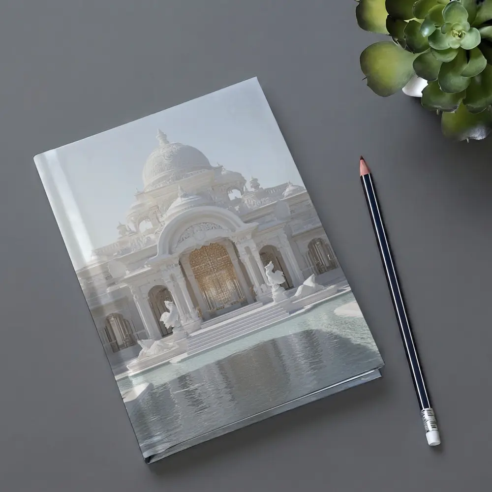 White Marble Indian Palace Reflection Pool – Notebooks