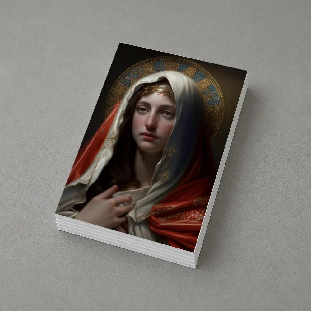 Virgin Mary Portrait Religious Classical Oil Painting – Postcards