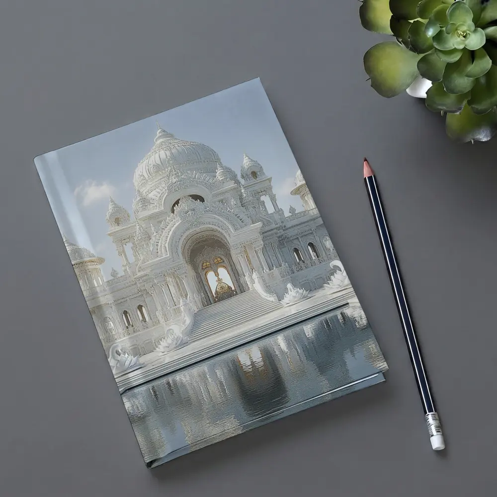 White Marble Temple Reflecting Pool Architecture – Notebooks