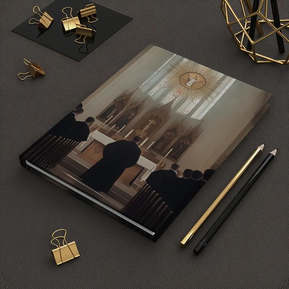 Catholic Mass Altar Church Interior Scene – Notebooks