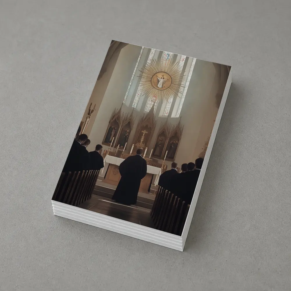 Catholic Mass Altar Church Interior Scene – Postcards