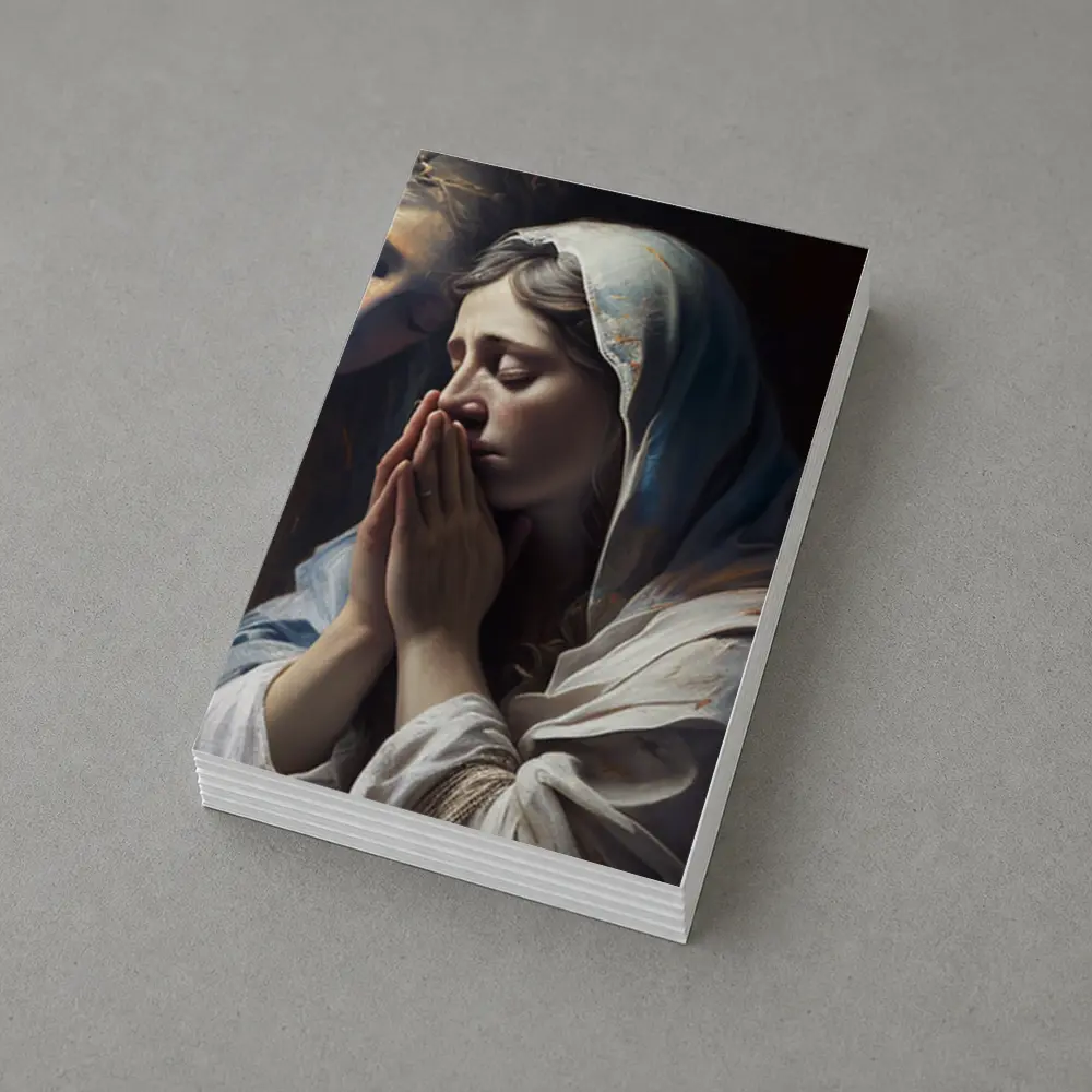 Praying Woman Classical Religious Painting Art – Postcards