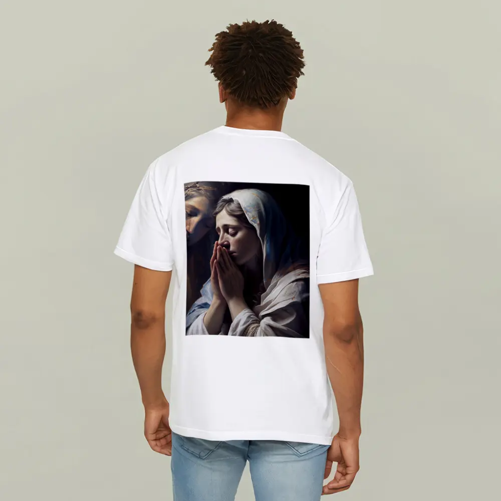 Praying Woman Classical Religious Painting Art – T-Shirts