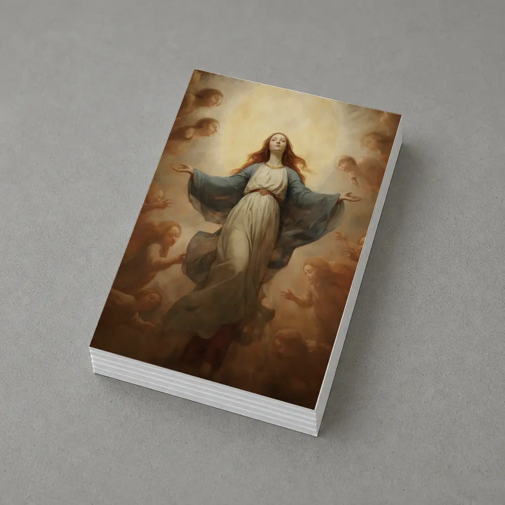 Virgin Mary Ascending Angels Religious Renaissance Art – Postcards