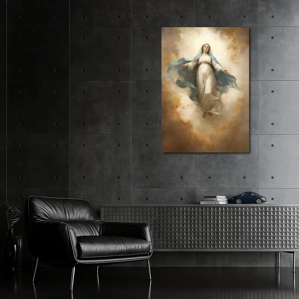 Virgin Mary Ascending Classical Oil Painting Art – Wall Art