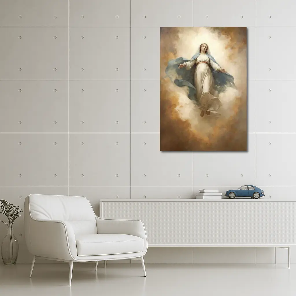 Virgin Mary Ascending Classical Oil Painting Art – Wall Art