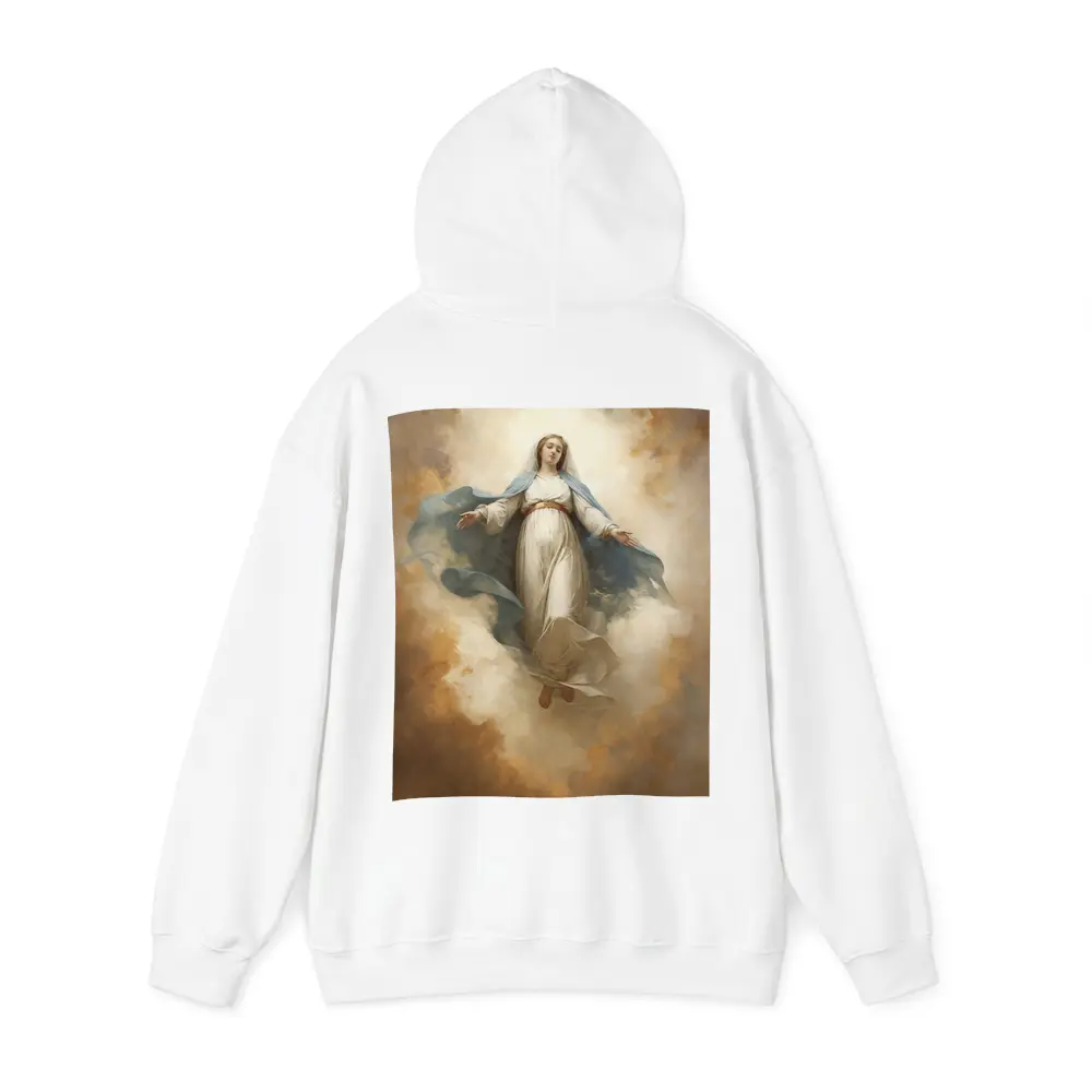 Virgin Mary Ascending Classical Oil Painting Art – Hoodies