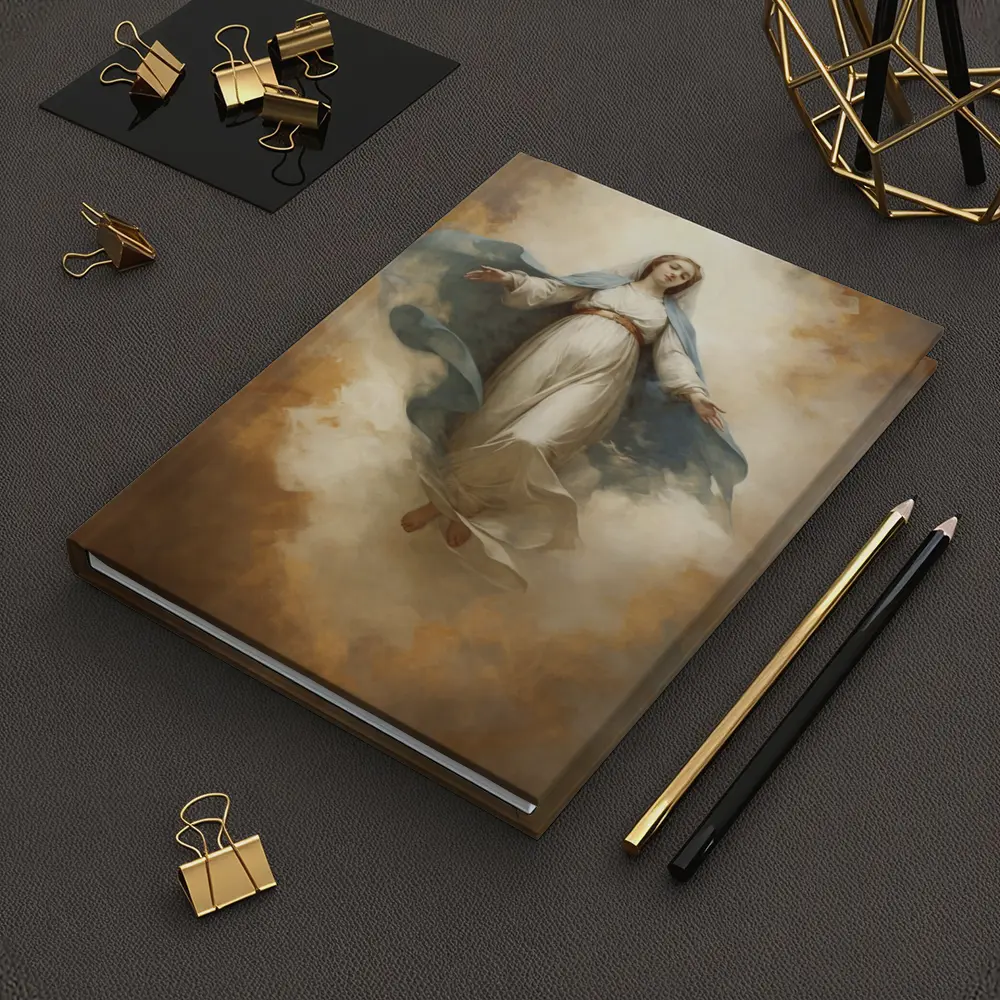 Virgin Mary Ascending Classical Oil Painting Art – Notebooks