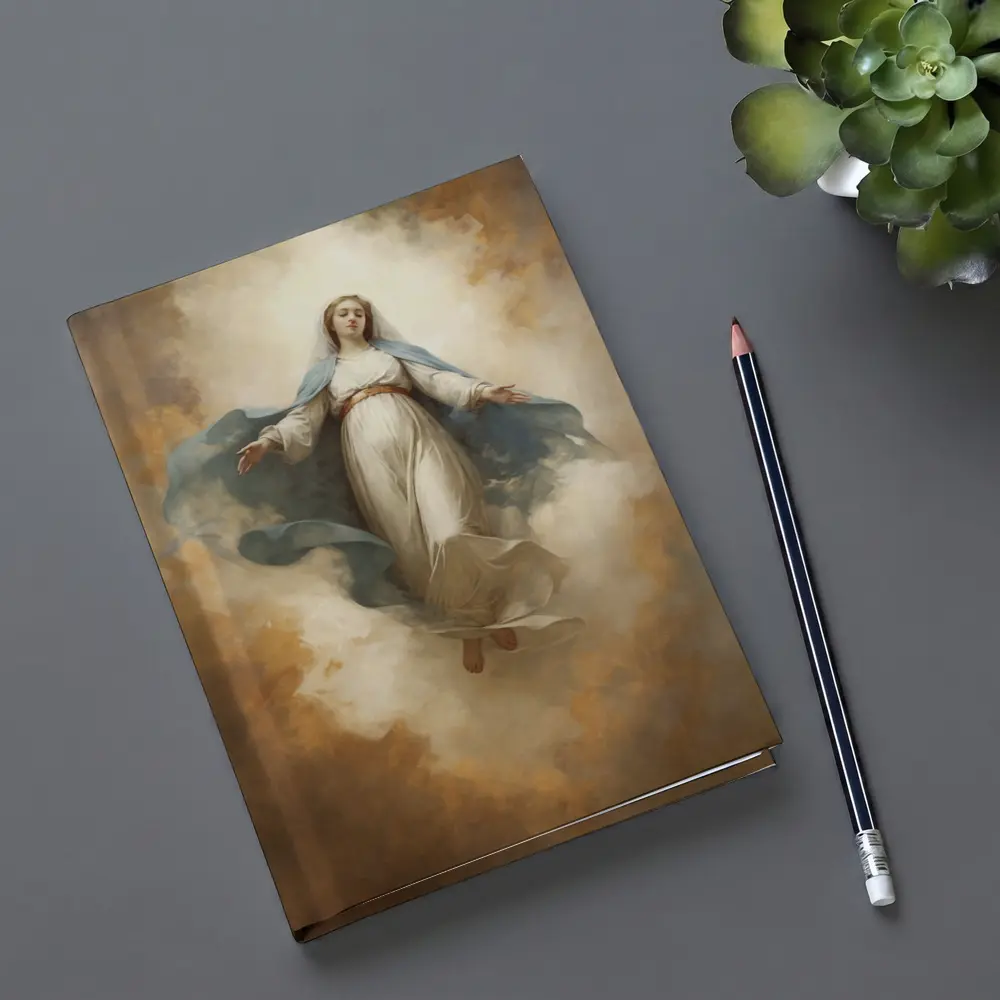 Virgin Mary Ascending Classical Oil Painting Art – Notebooks