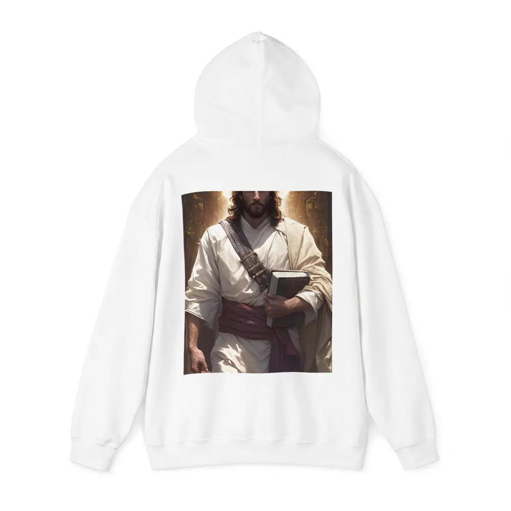 Jesus Christ Walking With Holy Bible Light – Hoodies