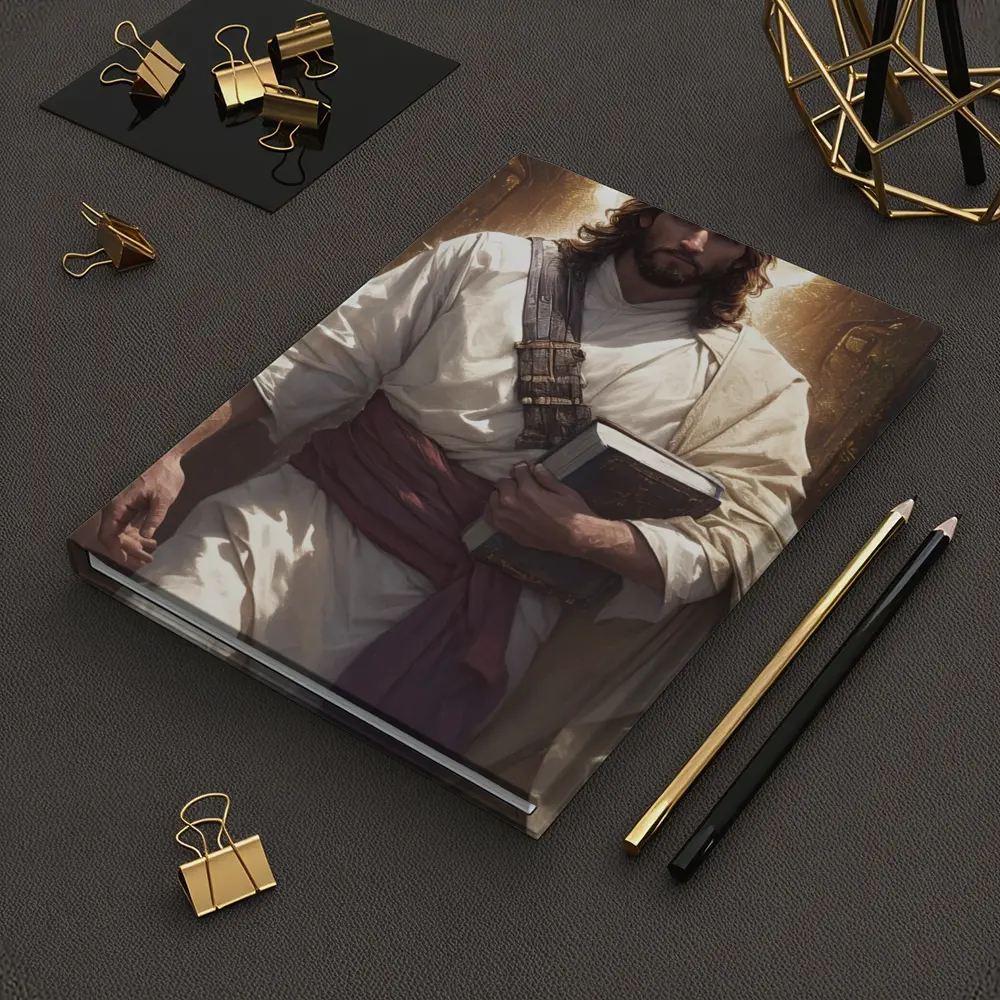Jesus Christ Walking With Holy Bible Light – Notebooks