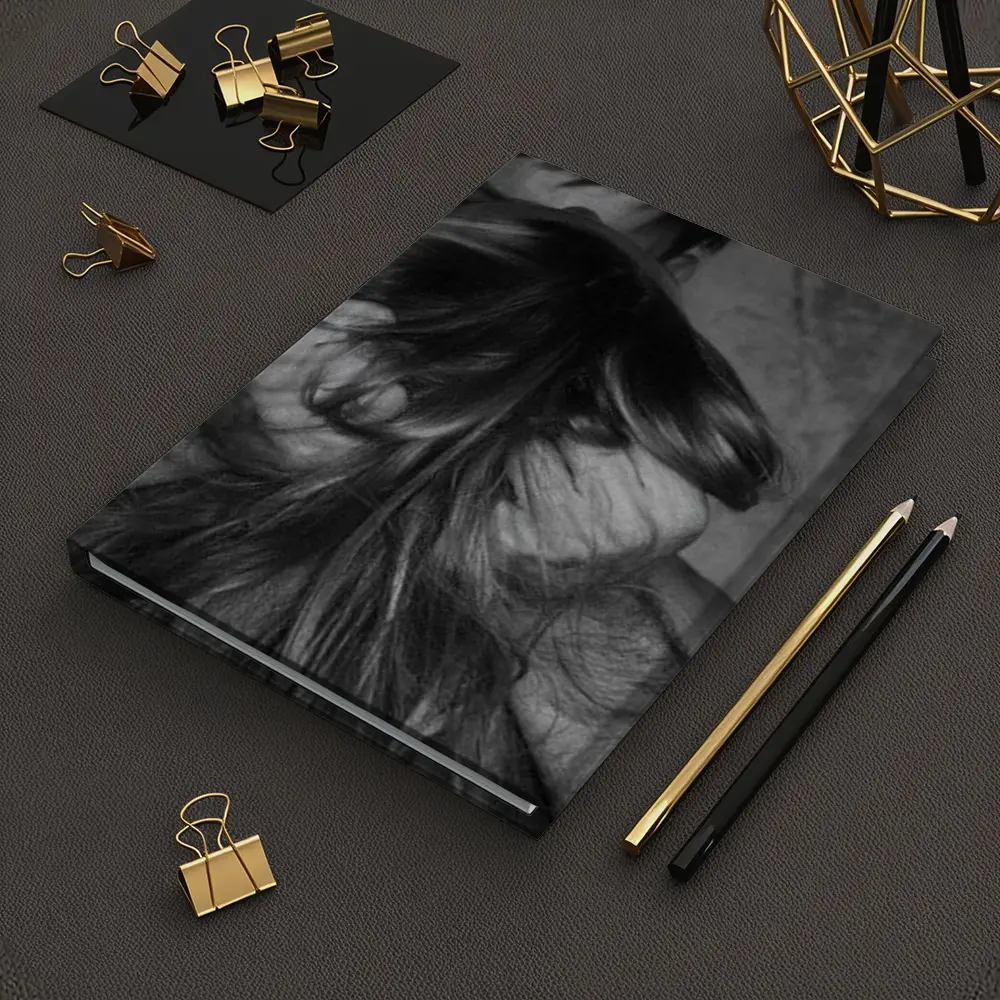 Black and White Intimate Couple Embrace Art – Notebooks