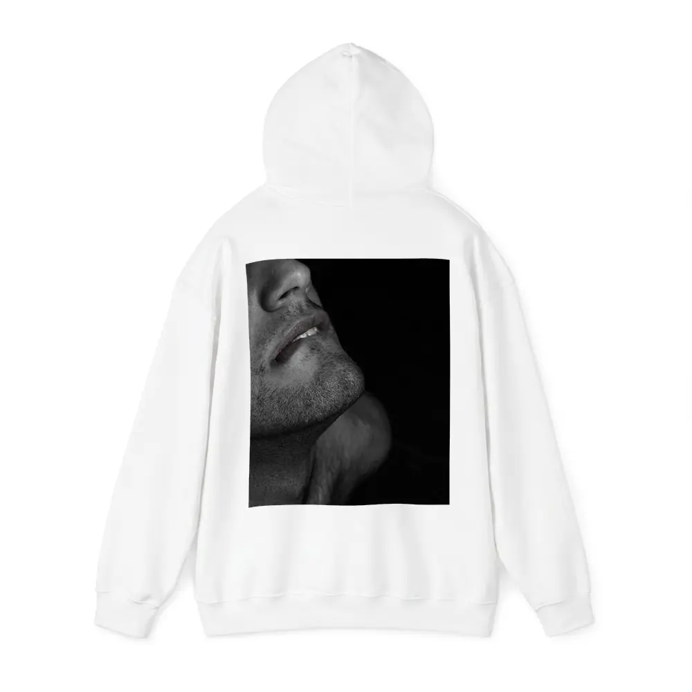 Black and White Male Portrait Dark Background – Hoodies
