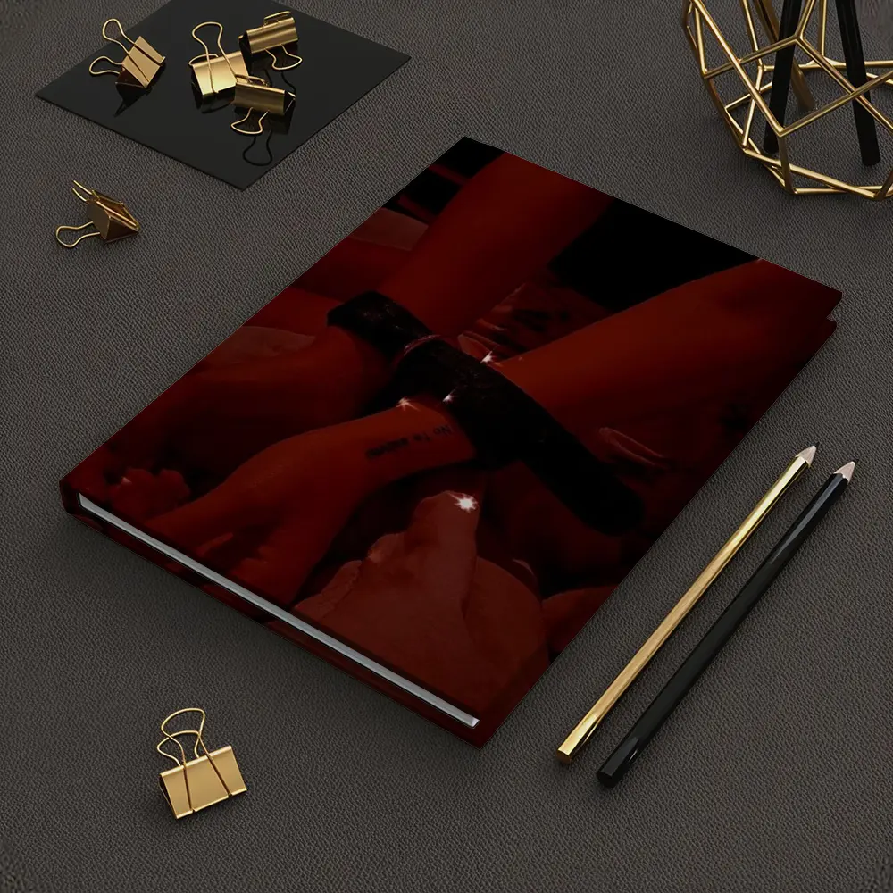 Leather Cuffs Wrists Red Moody Night – Notebooks