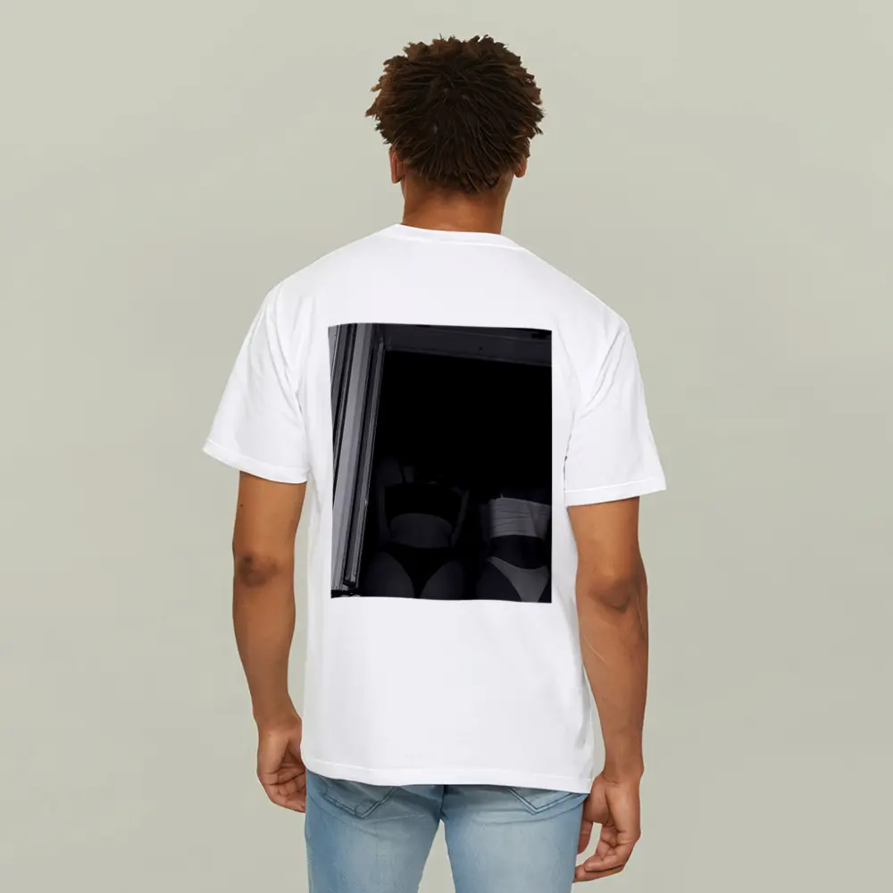 Two Women Black and White Doorway Photo – T-Shirts