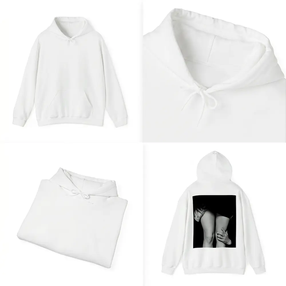 Black and White Couple Embrace Erotic Art – Hoodies