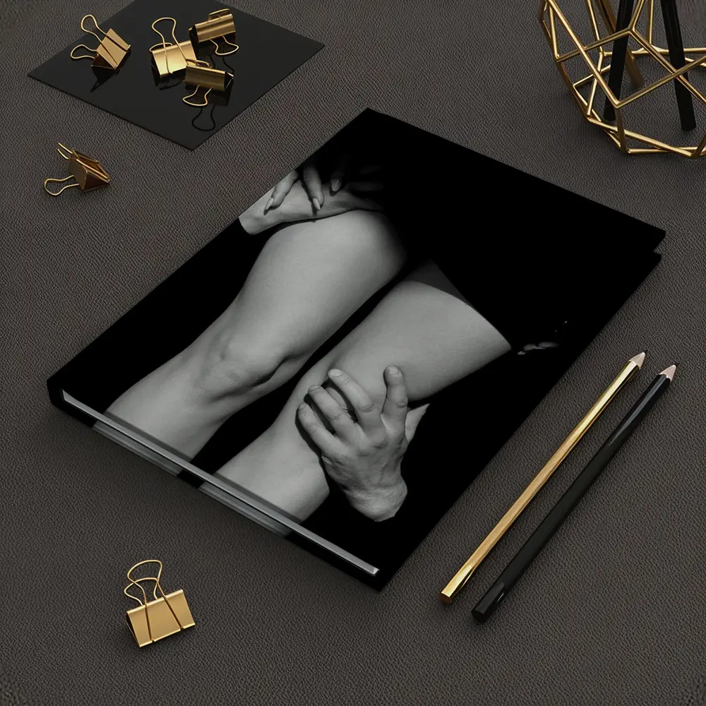Black and White Couple Embrace Erotic Art – Notebooks
