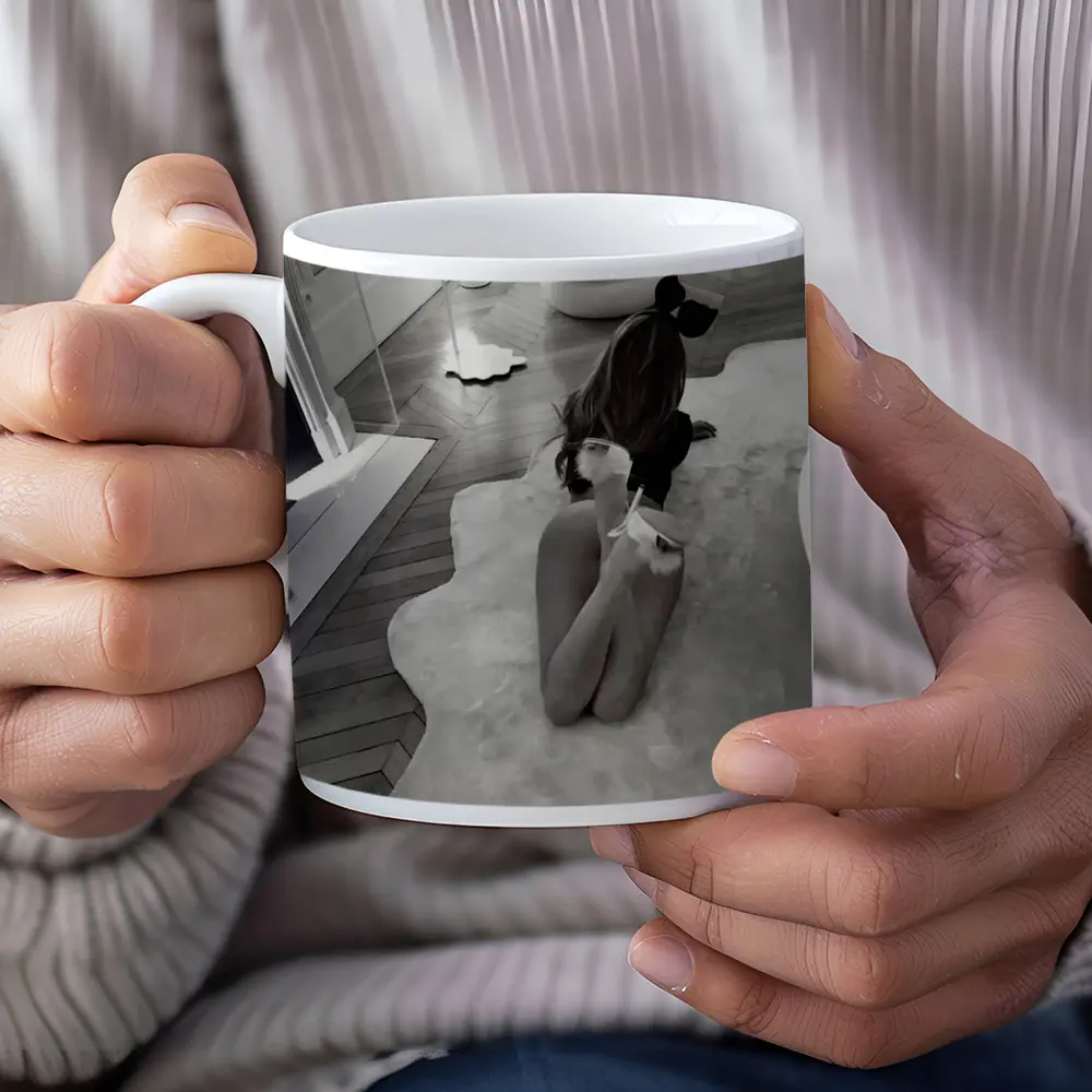 Bunny Girl Kneeling Luxury Bathroom Interior – Mugs