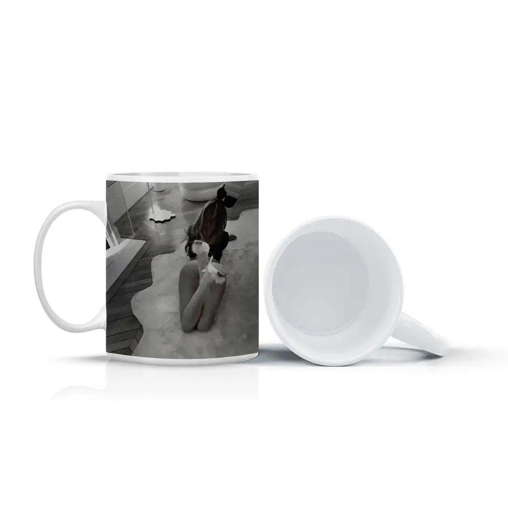 Bunny Girl Kneeling Luxury Bathroom Interior – Mugs