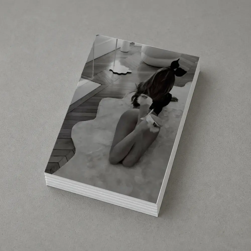 Bunny Girl Kneeling Luxury Bathroom Interior – Postcards