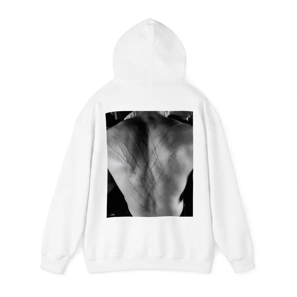 Scarred Male Back Black White Photography – Hoodies