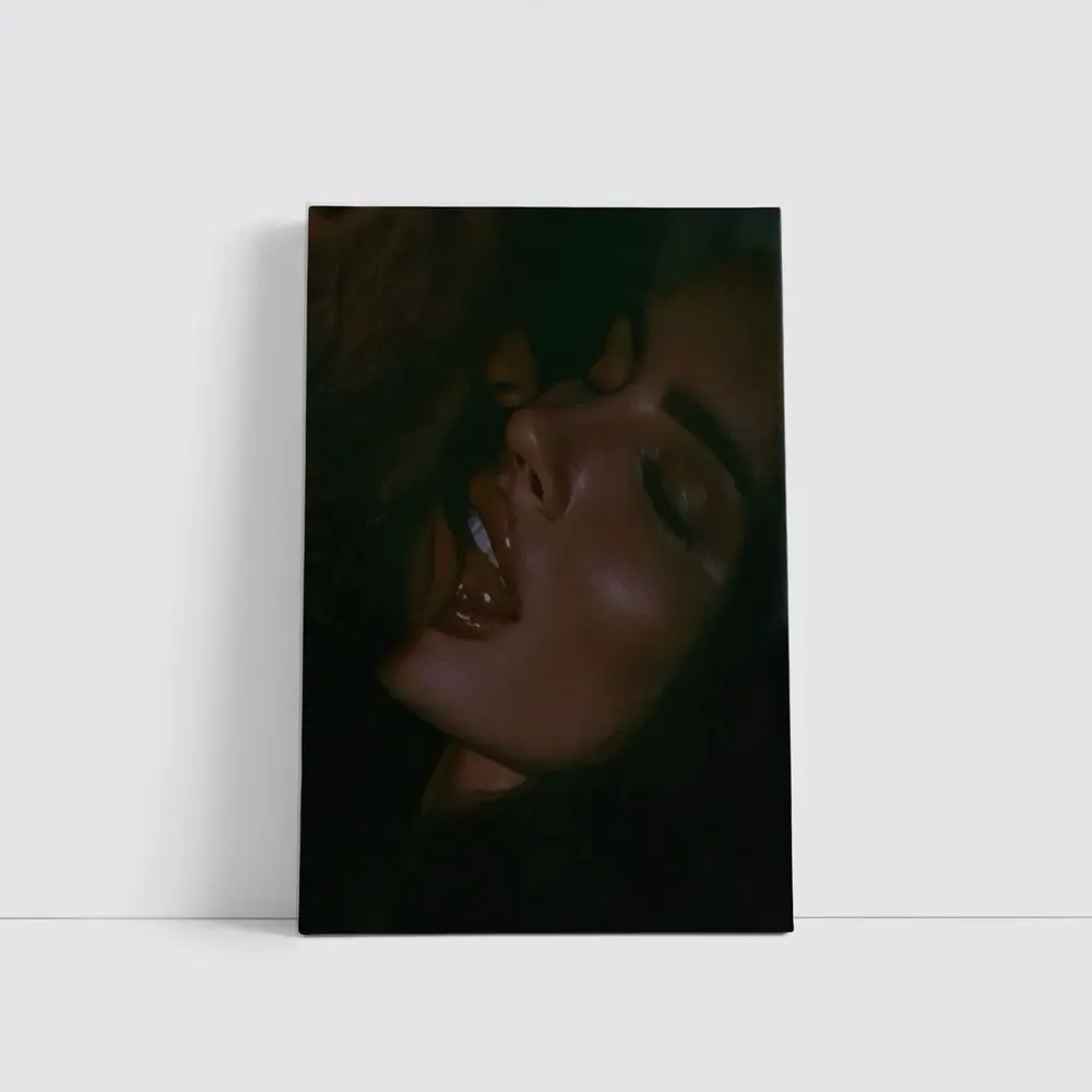 Dark Moody Woman Portrait Dramatic Lighting – Wall Art