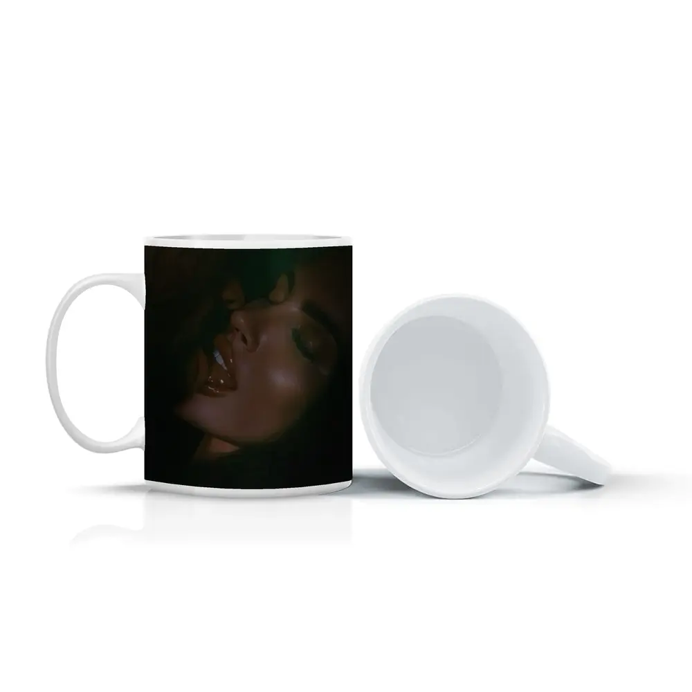 Dark Moody Woman Portrait Dramatic Lighting – Mugs