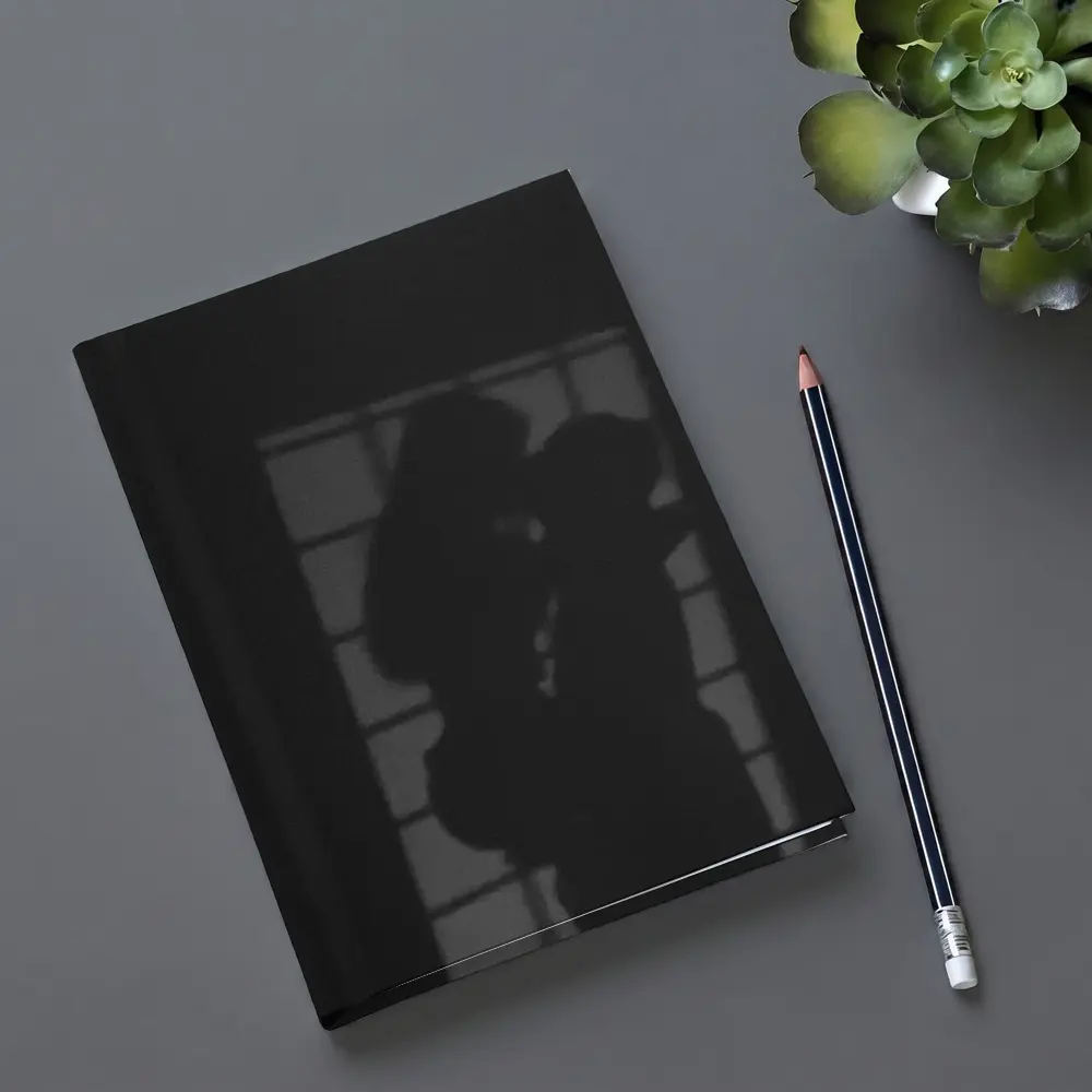 Couple Shadow Silhouette Dark Window Light – Notebooks