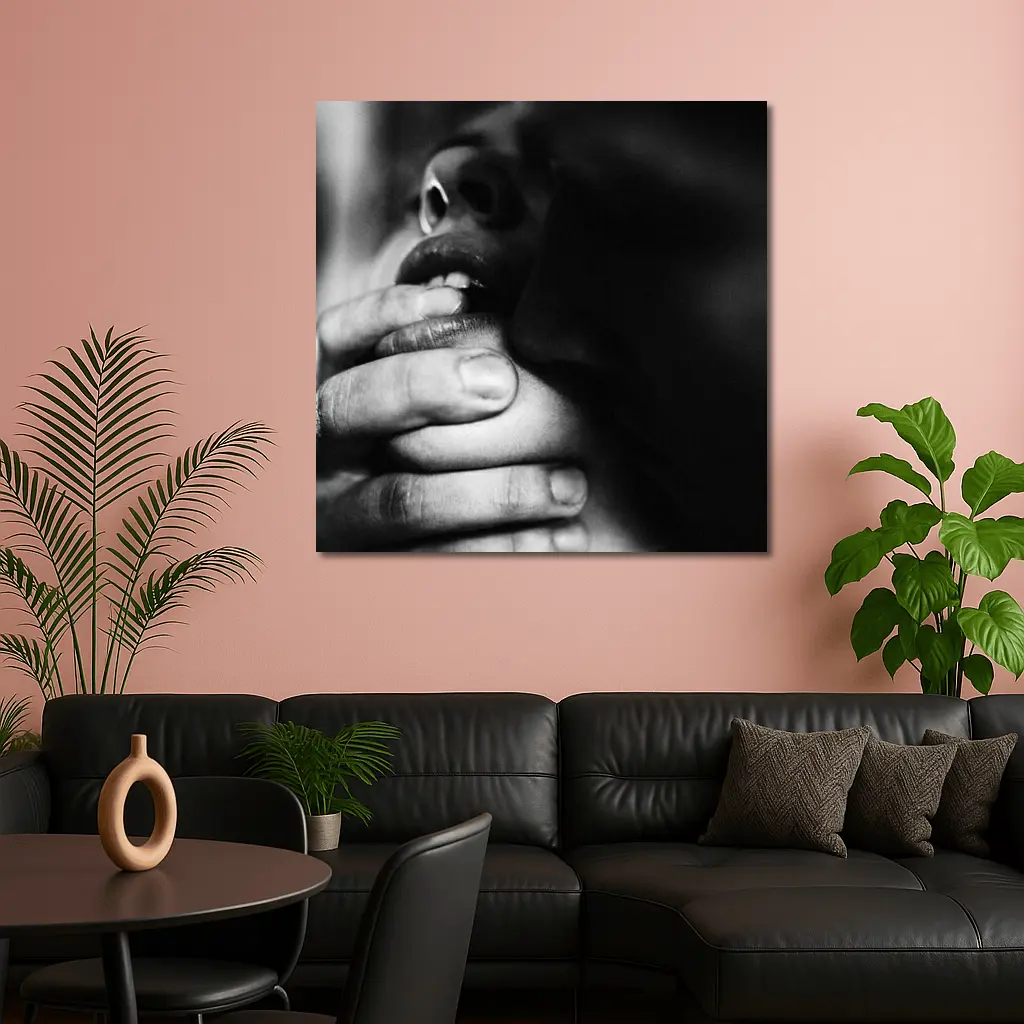 Black and White Intimate Hands Close Up – Wall Art