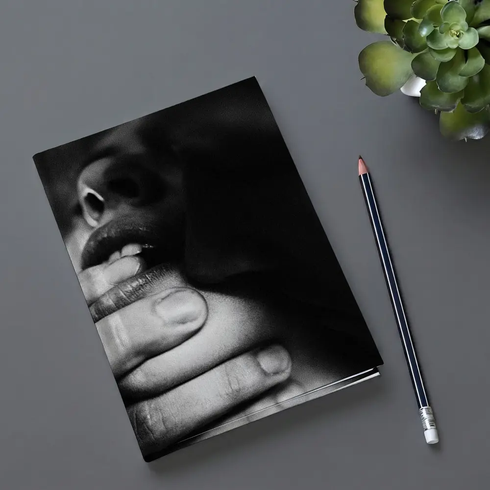 Black and White Intimate Hands Close Up – Notebooks