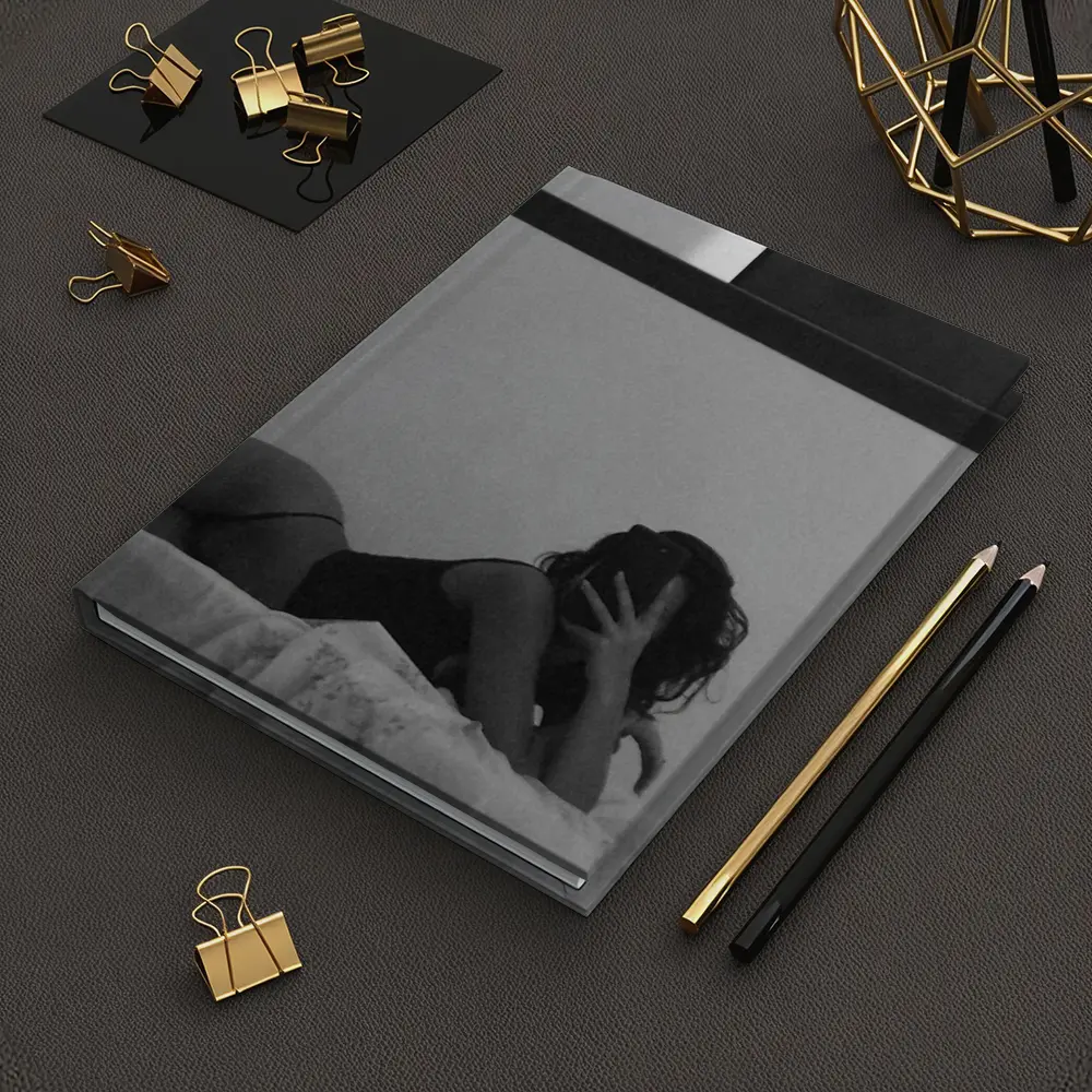 Black and White Woman Lingerie Bedroom Art – Notebooks