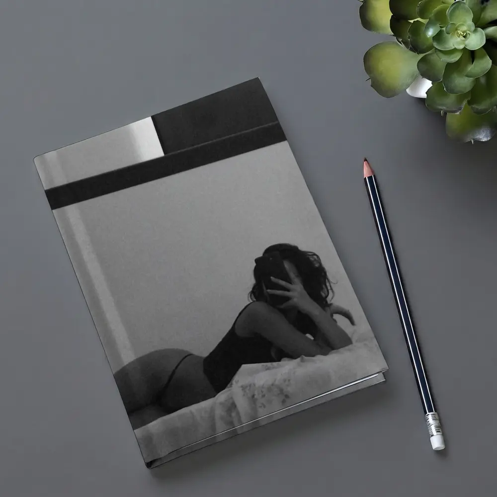 Black and White Woman Lingerie Bedroom Art – Notebooks