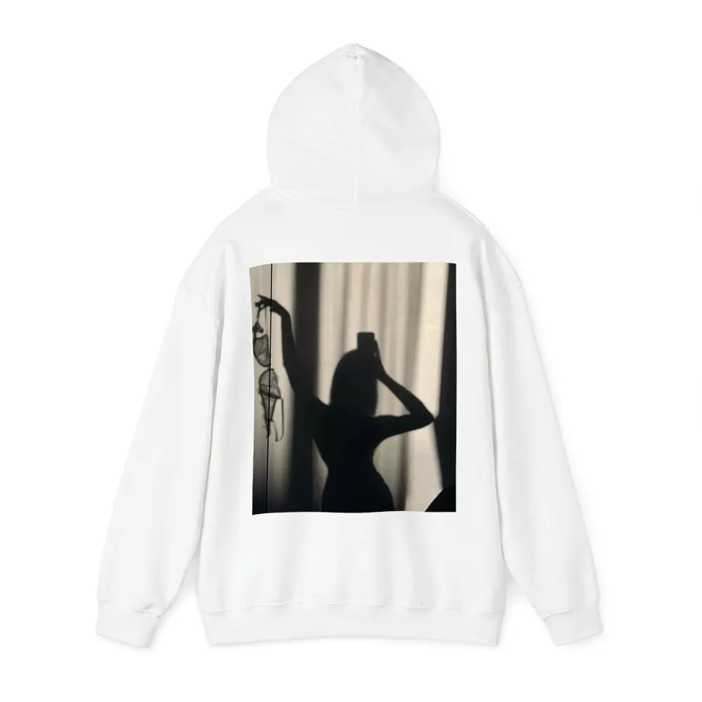 Woman Silhouette Shadow Black White Photography – Hoodies