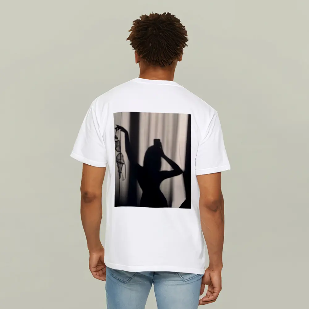 Woman Silhouette Shadow Black White Photography – T-Shirts