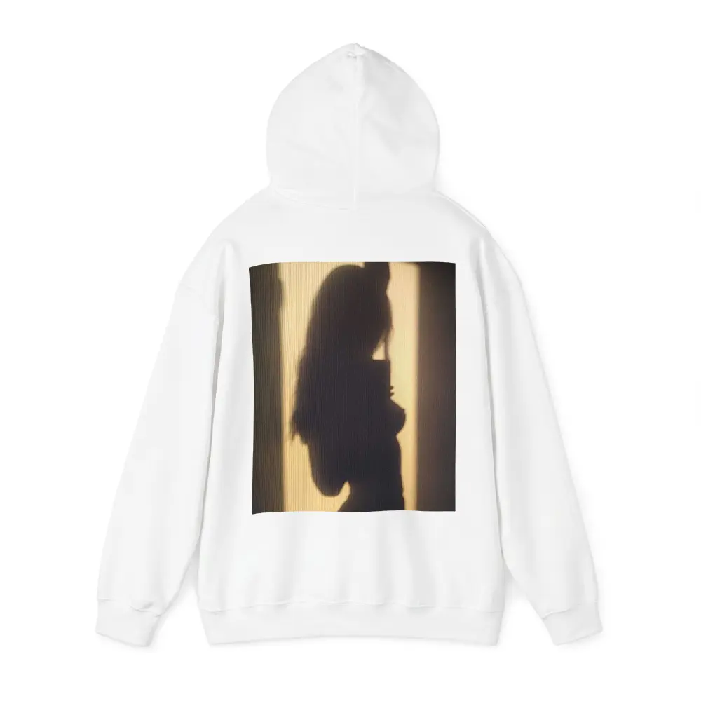 Woman Silhouette Shadow On Beige Wall – Hoodies