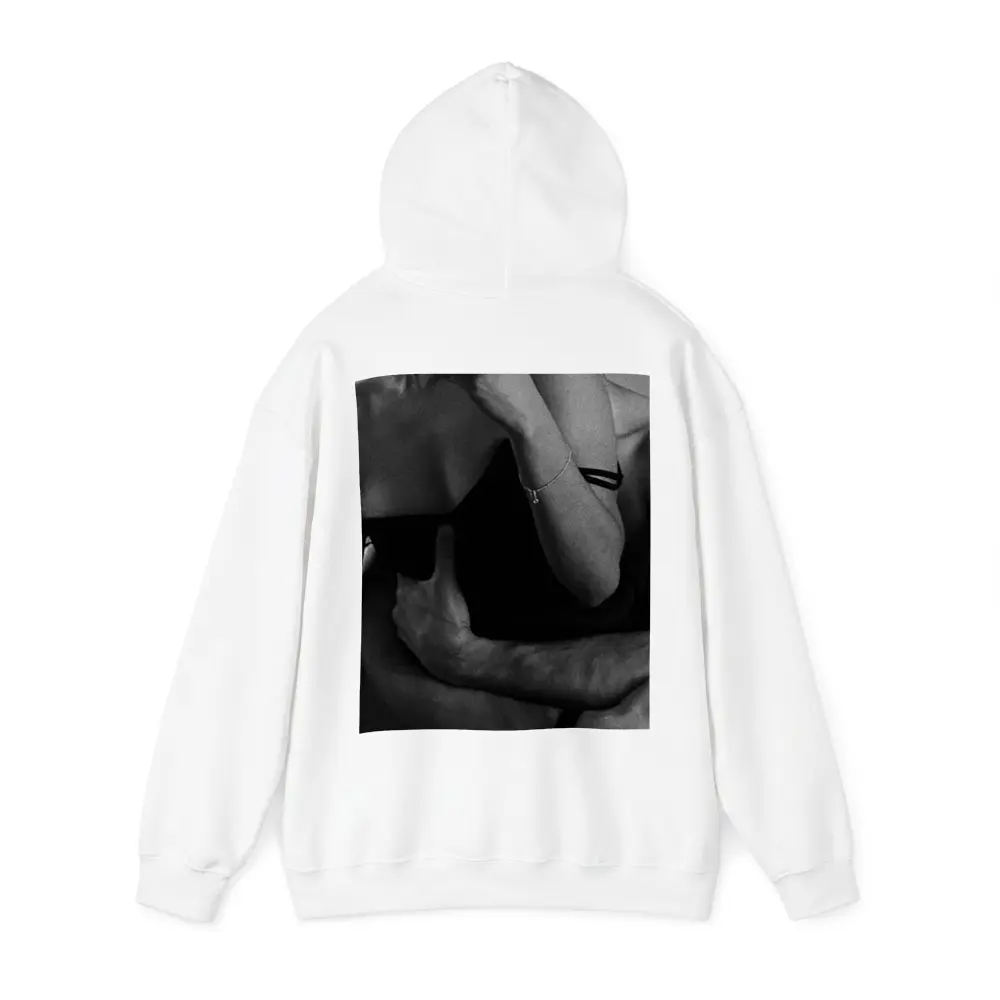 Black and White Couple Embrace Intimate Photography – Hoodies