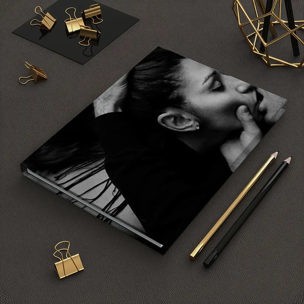 Black and White Couple Kissing Intimate Moment – Notebooks