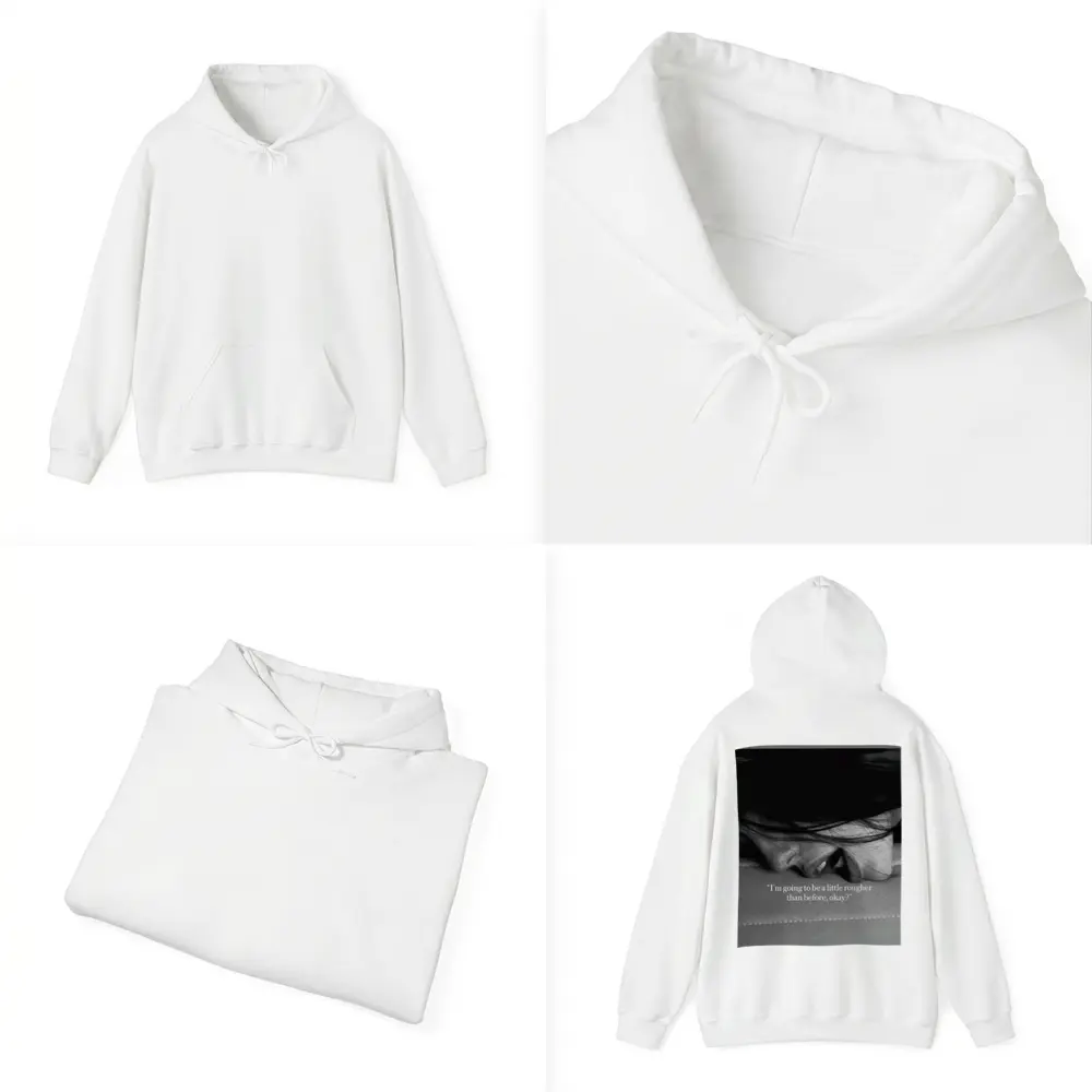 Intimate Black and White Romantic Couple Close – Hoodies