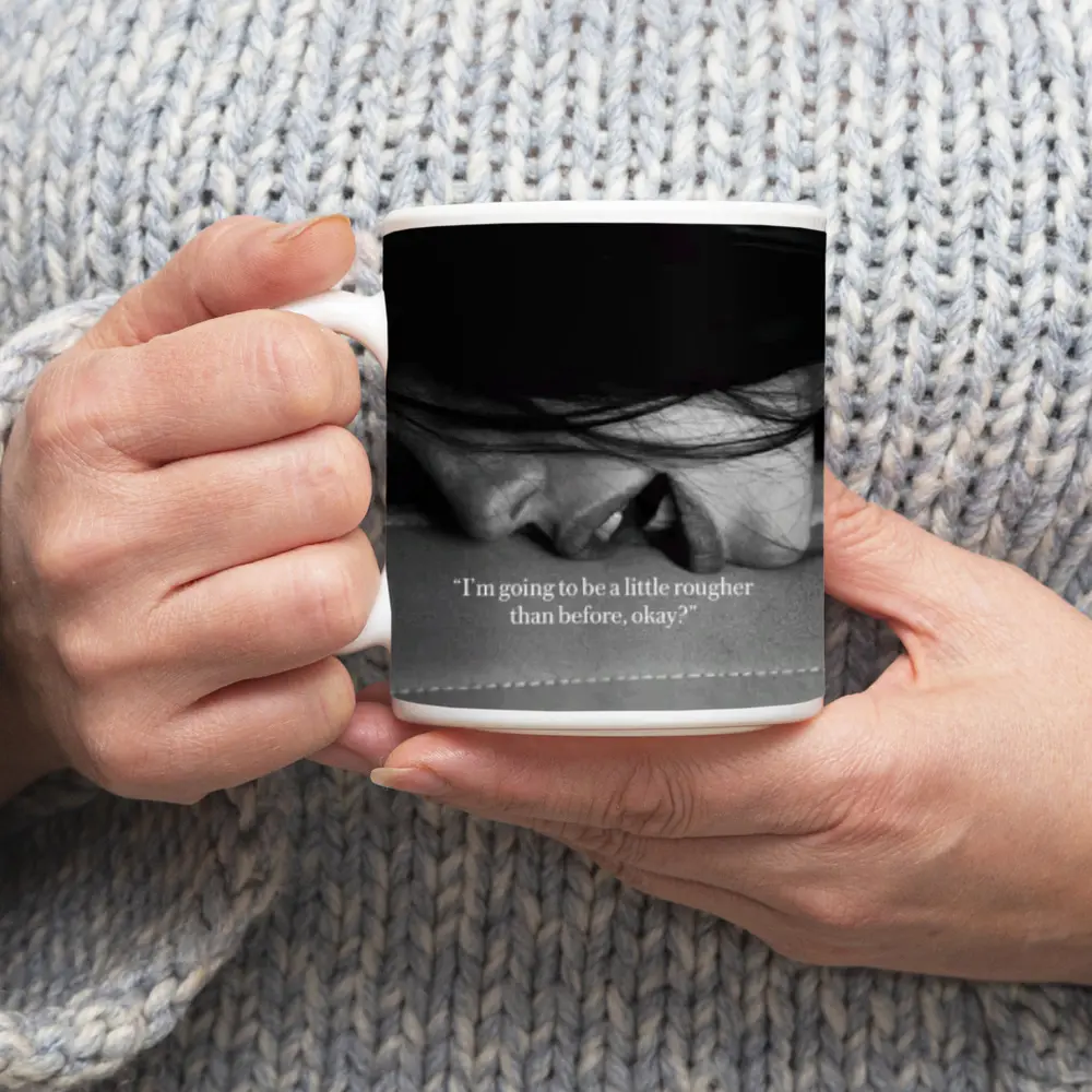 Intimate Black and White Romantic Couple Close – Mugs
