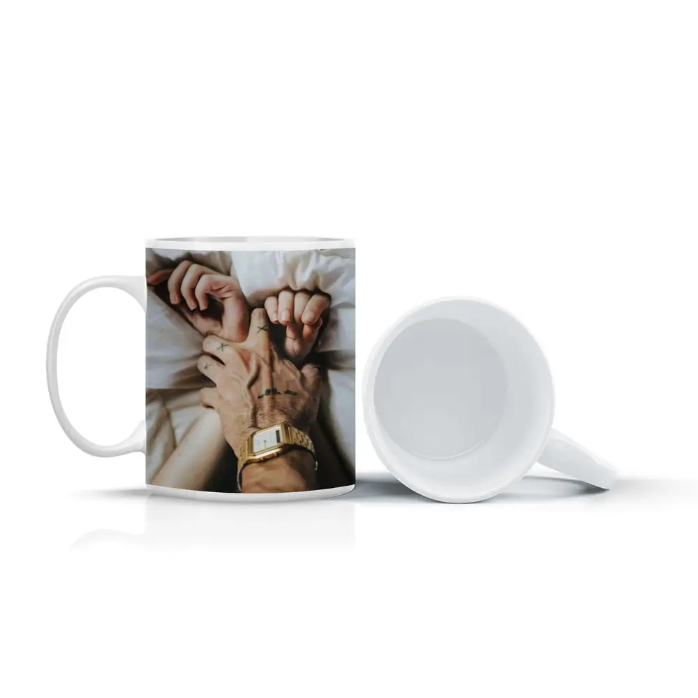 Couple Holding Hands Gold Watch Tattoos – Mugs