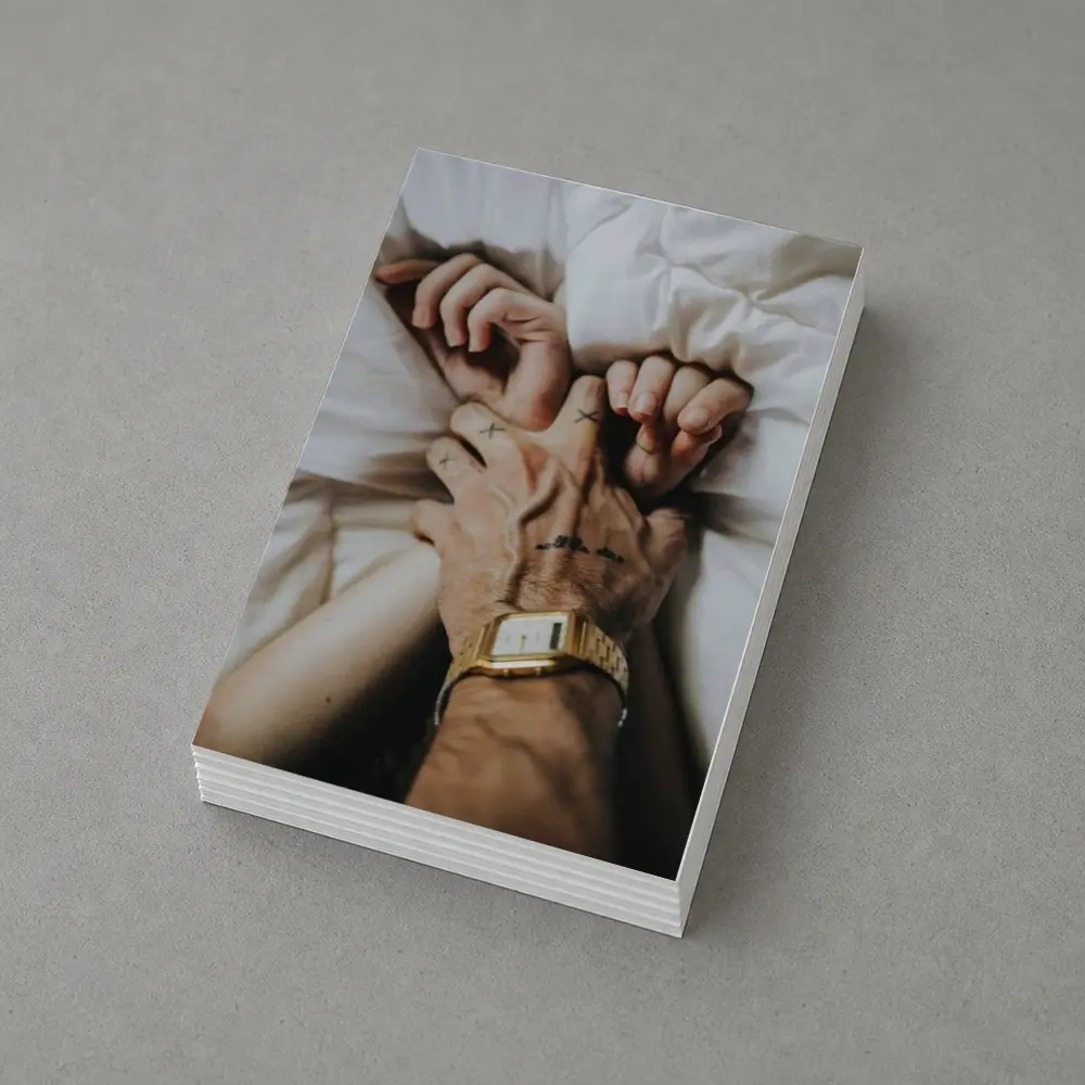 Couple Holding Hands Gold Watch Tattoos – Postcards